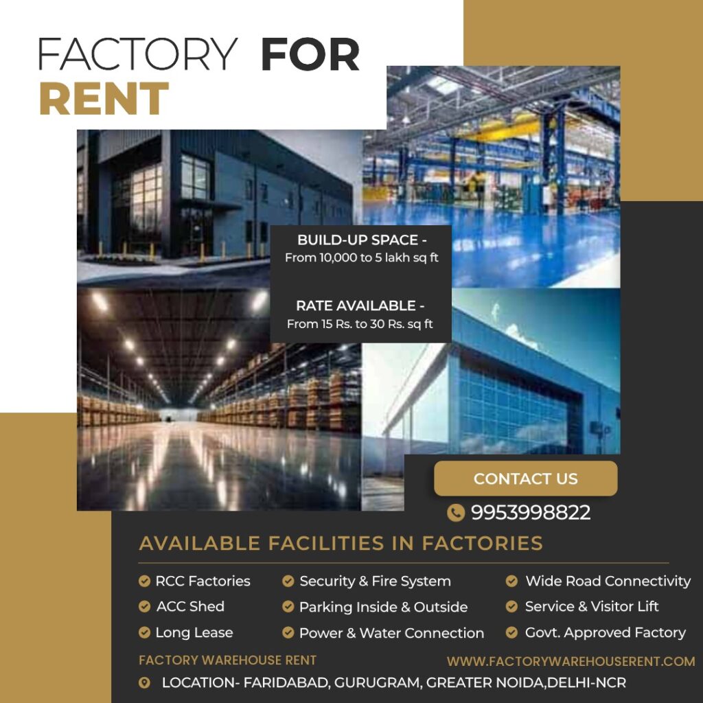 Factory Warehouse For Rent