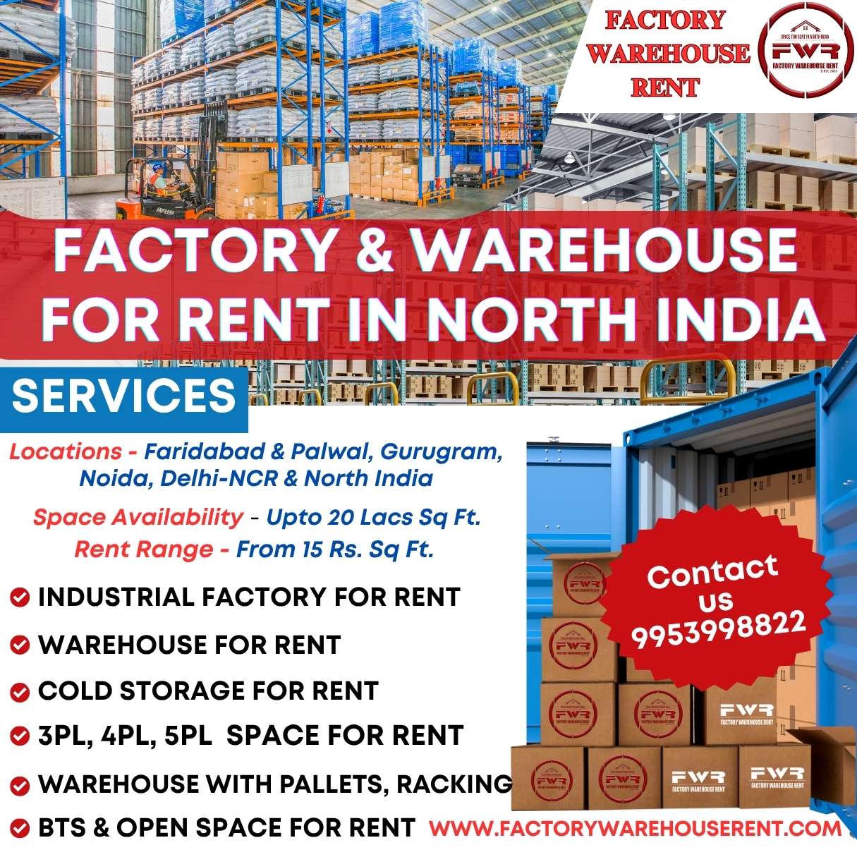 Factory Warehouse For Rent