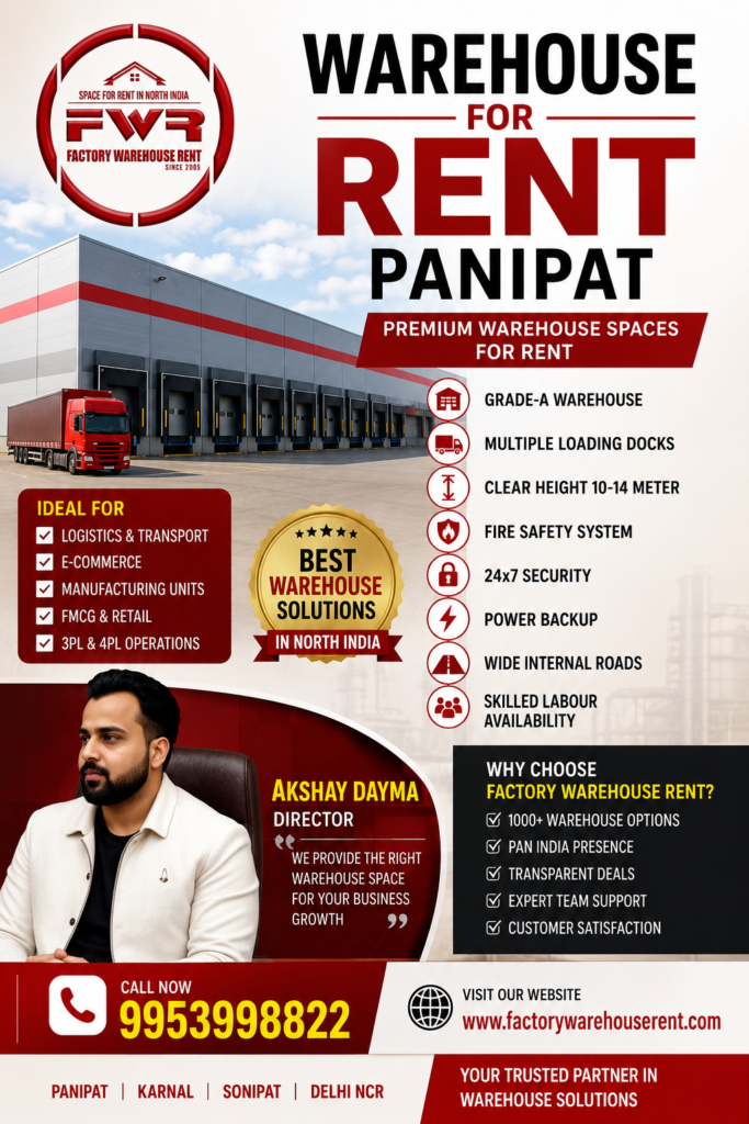 Warehouse for Rent Panipat