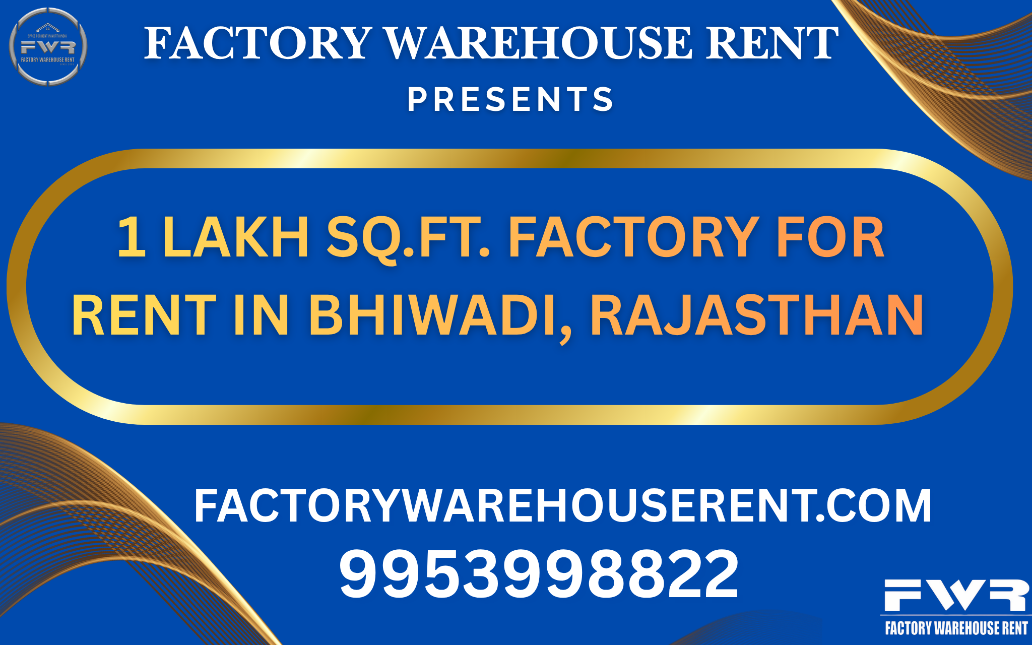 1 Lakh Sqft Factory Rent Bhiwadi