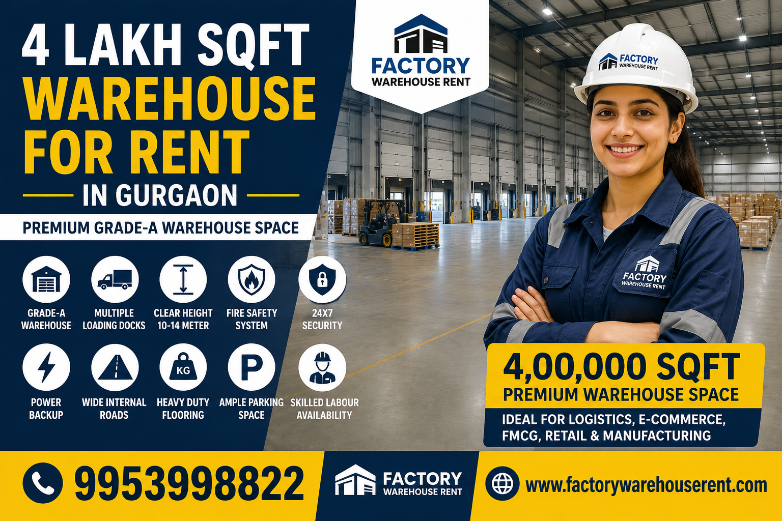 4lakh Sqft Warehouse Rent Gurgaon