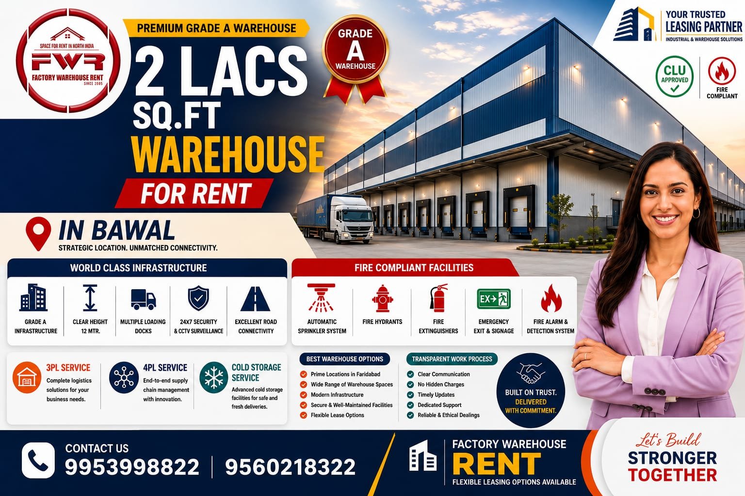 Warehouse in Bawal Warehouse space in Bawal Large warehouse in Bawal Industrial warehouse Bawal Warehouse lease Bawal