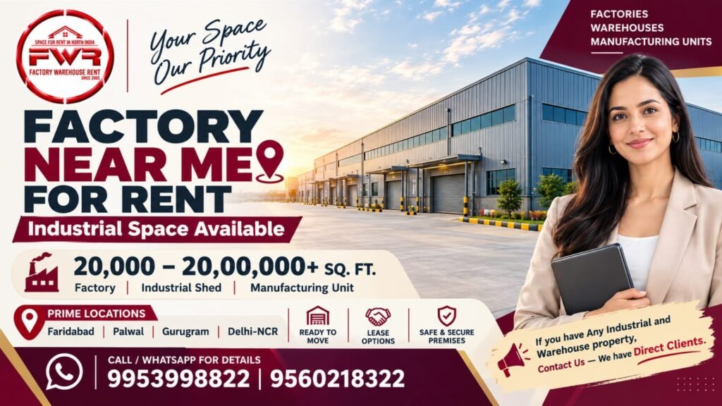 Factory Near Me For Rent – Industrial Factory and Warehouse Space