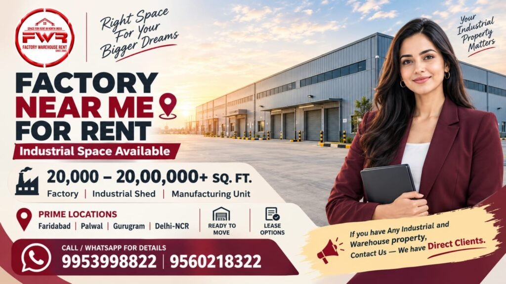 Factory Near Me For Rent – Industrial Factory and Warehouse